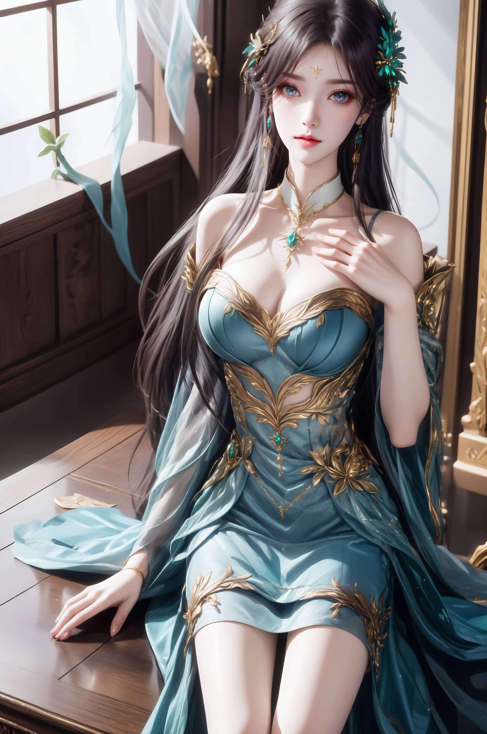 萧薰儿青衣动态壁纸壁纸预览
