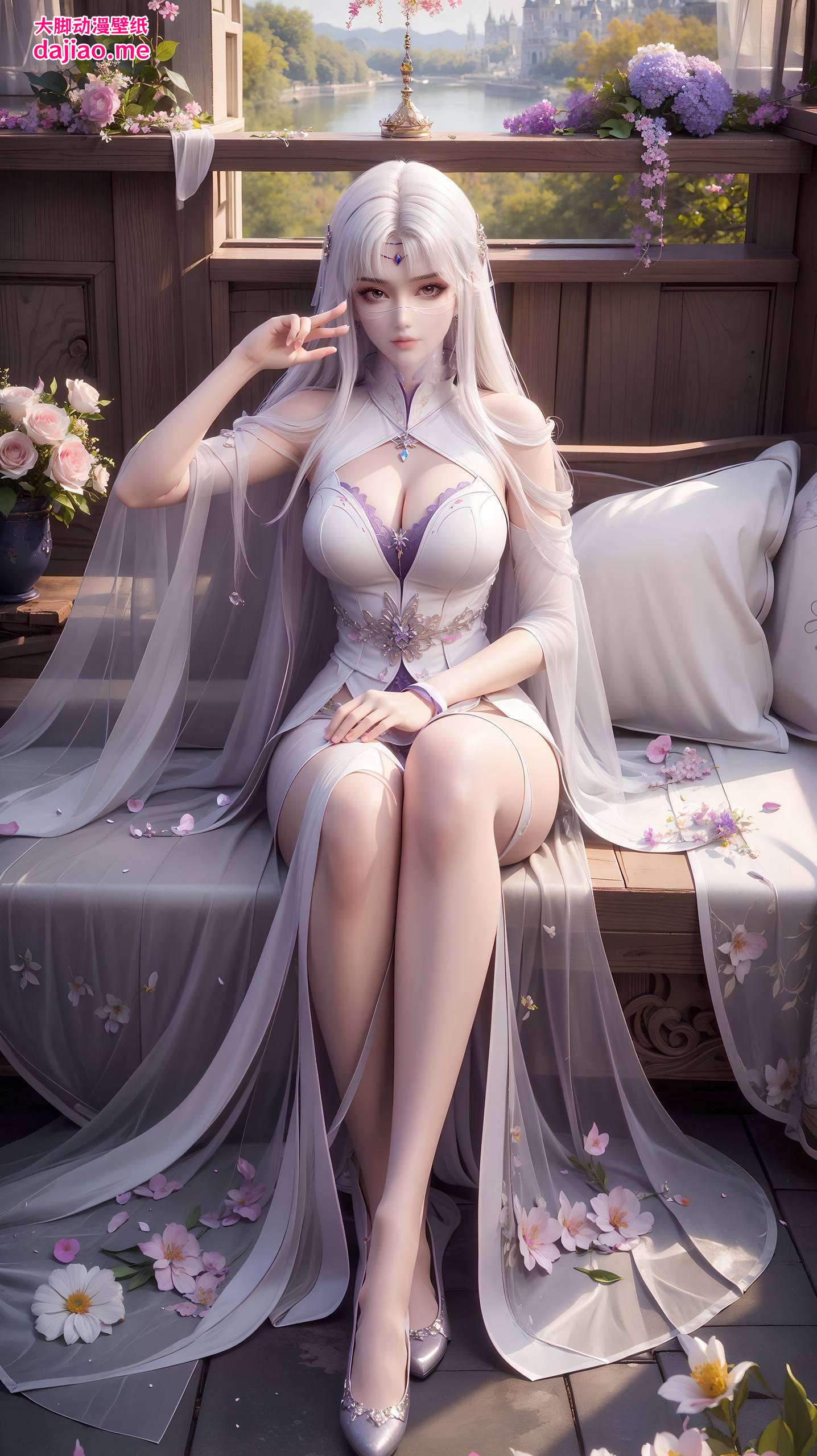 小医仙高清壁纸紫色婚纱壁纸预览