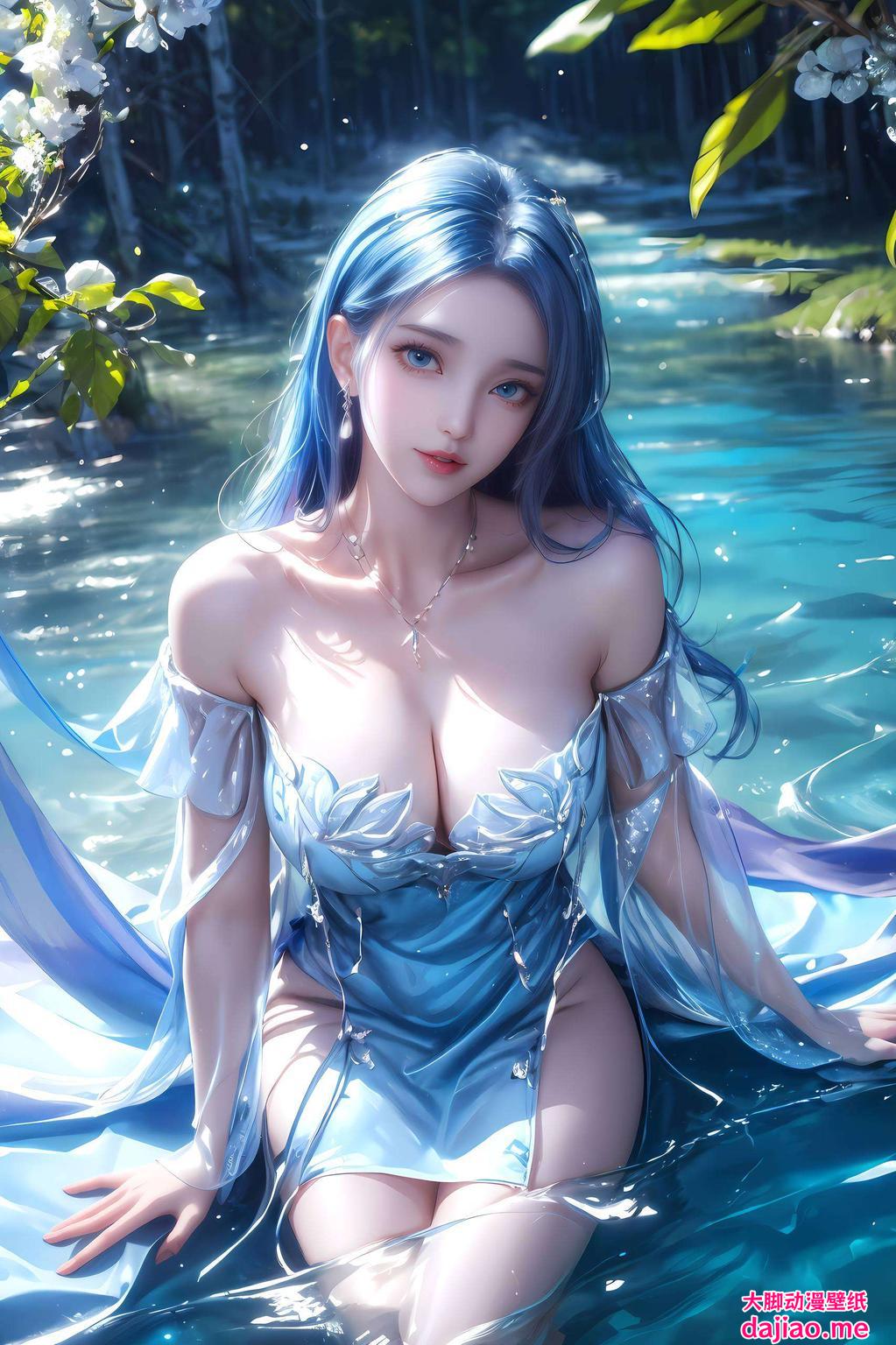 这款AI绘画角色骨骼素材梦幻安卓锁屏壁纸以我国经典角色蓝银皇为主题