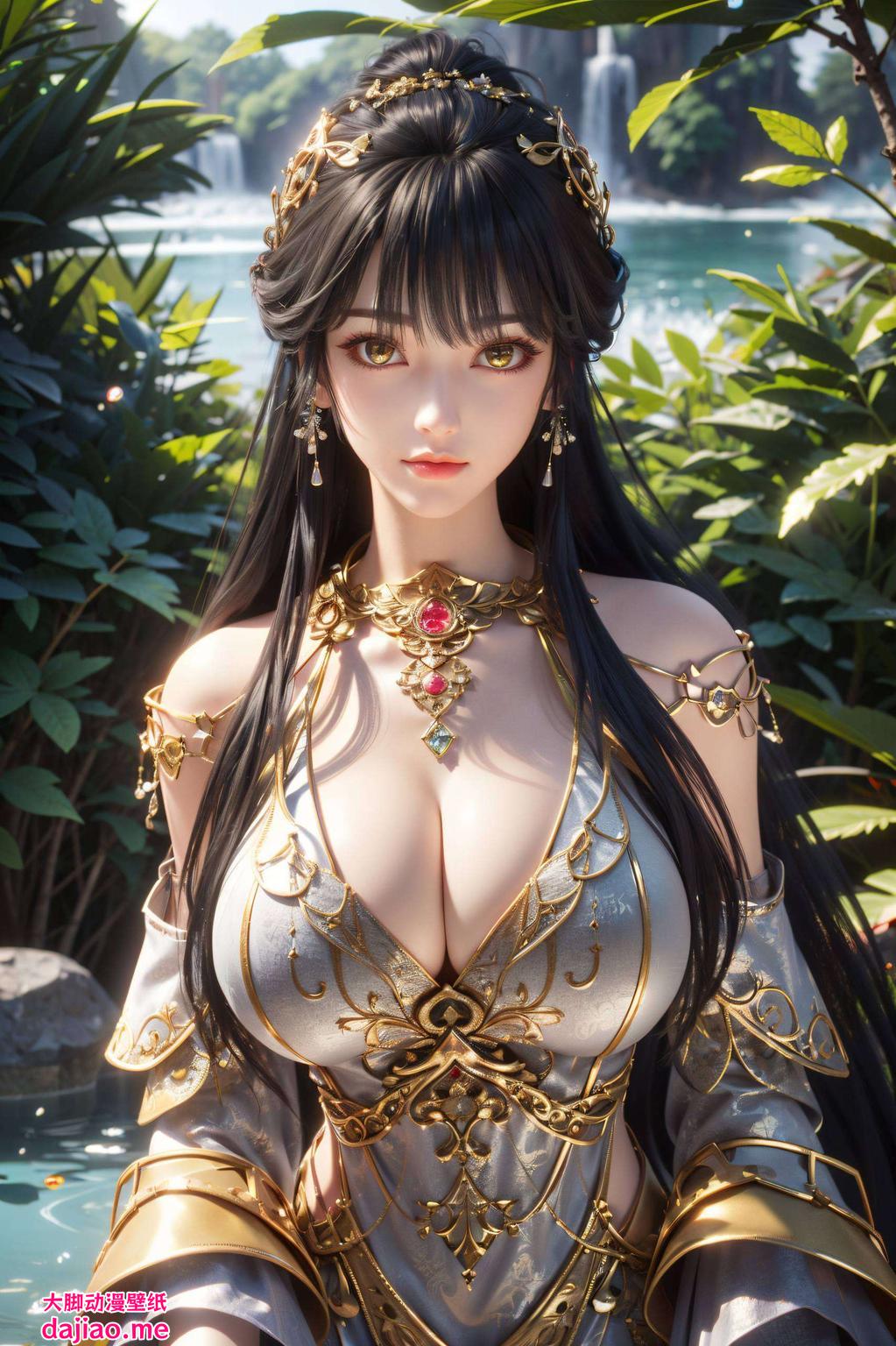 白月蓉国漫中的静态女神