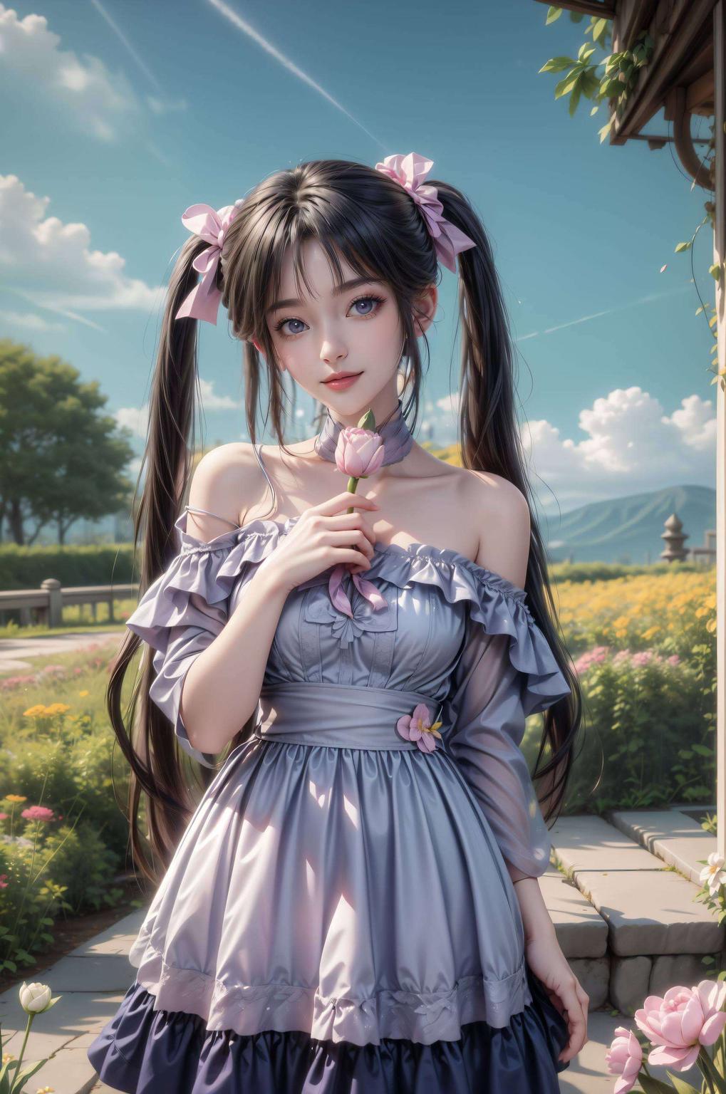 细腻笔触绘制一款独特的碧瑶手机壳壁纸