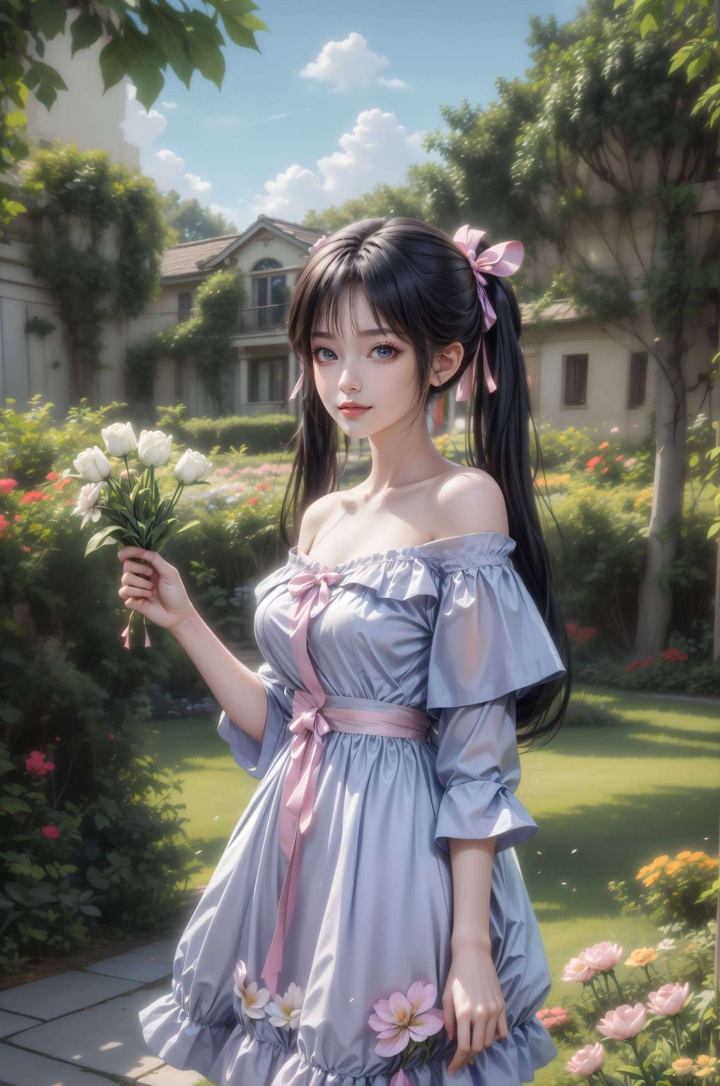 将清新的碎花元素与动漫图文巧妙融合仿佛带领你走进一个梦幻般的诛仙世界