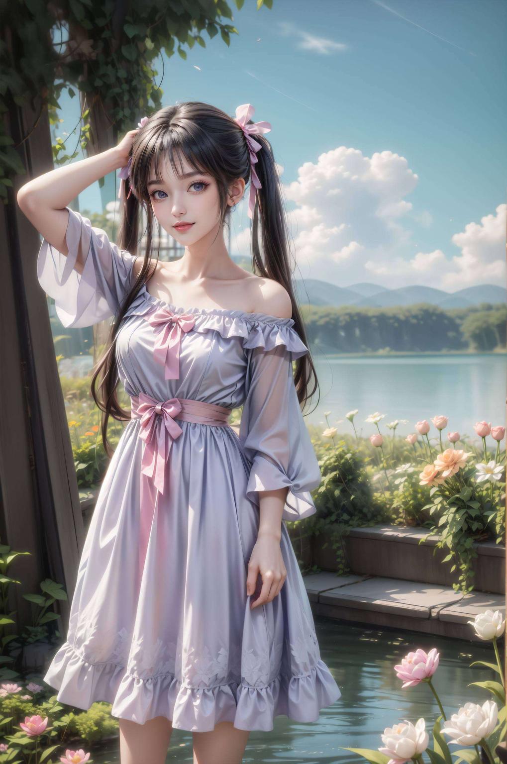 让这对佳人在你的锁屏上柔和的色彩更是让人心旷神怡