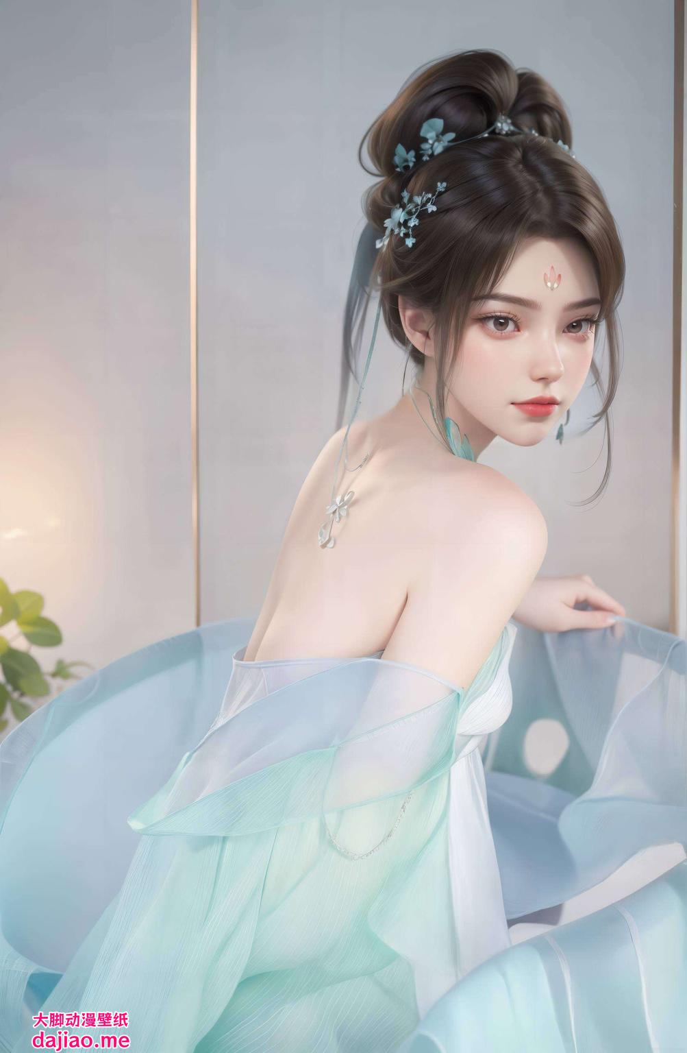 让你感受科技与艺术的完美结合壁纸中的国漫美女灵动飘逸