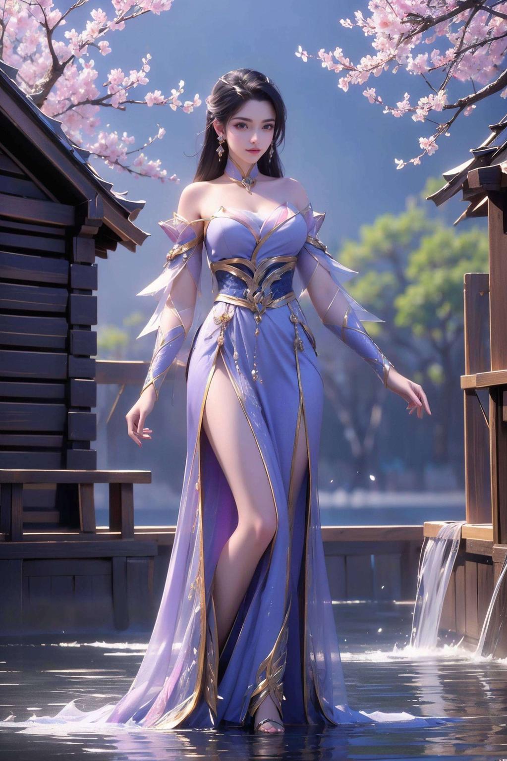 这款精美波点安卓国漫女神壁纸展现了她优雅又不失可爱的风采