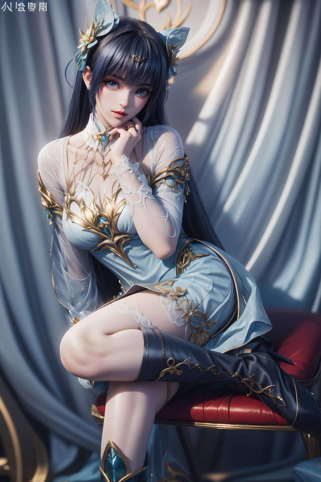 以其清新脱俗的正脸壁纸这位国漫界的绿色现代电脑美女