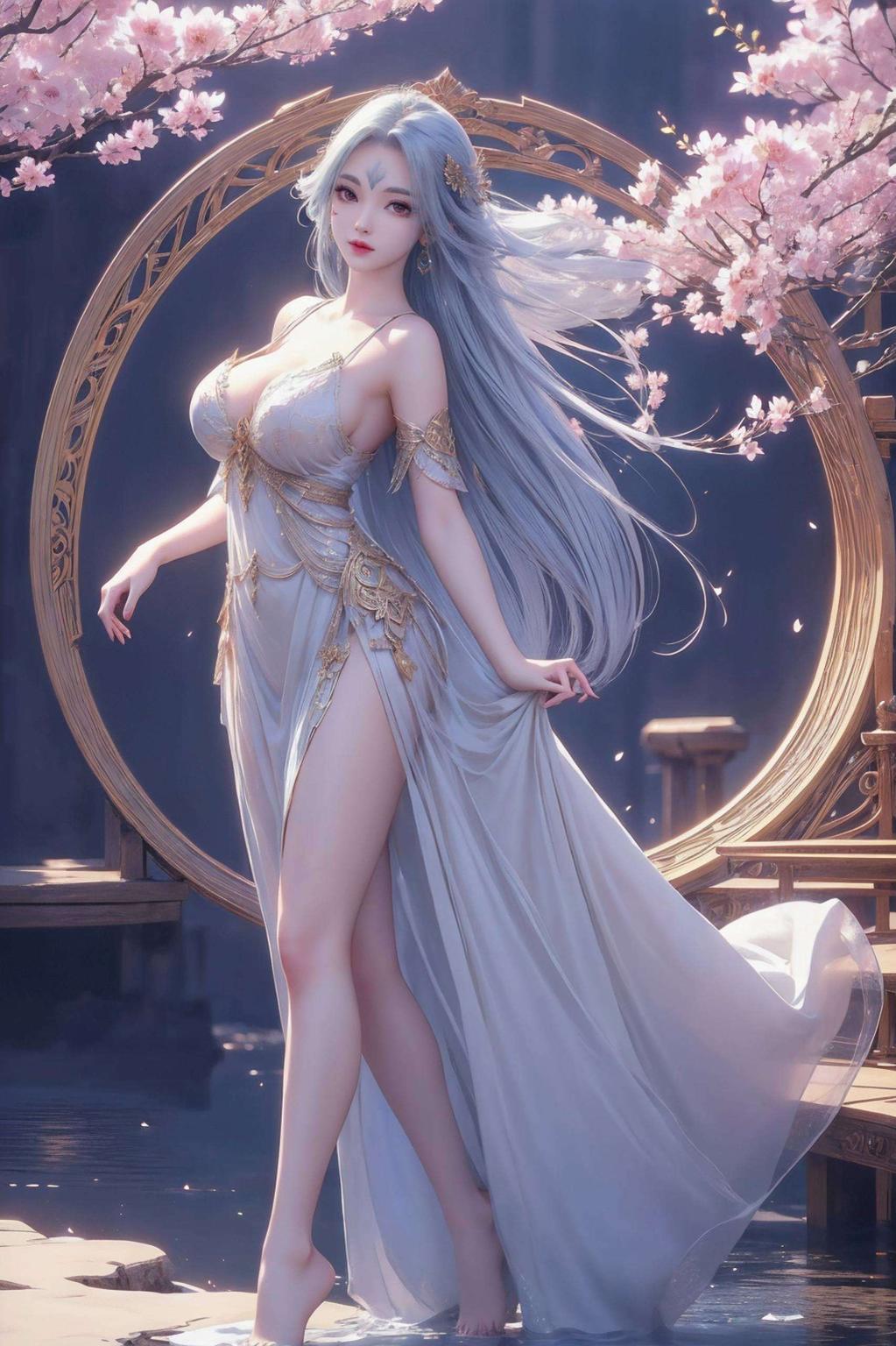 让奉眠的美貌与静谧氛围在这静谧的侘寂风中
