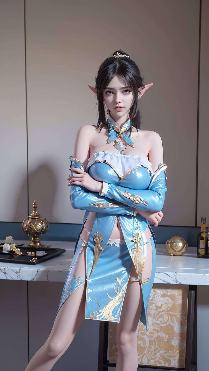 古风韵味与现代风貌的完美融合身着校服的国漫美女