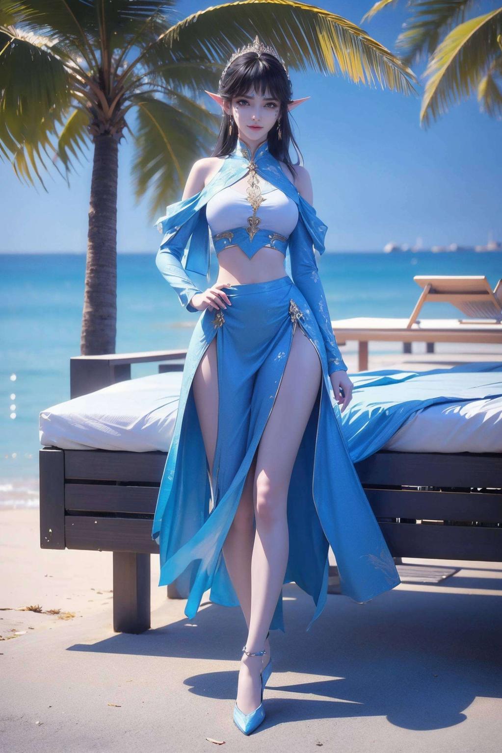 为你的Win10桌面带来别样风情2k高清碎花壁纸映衬着她婉约的身姿