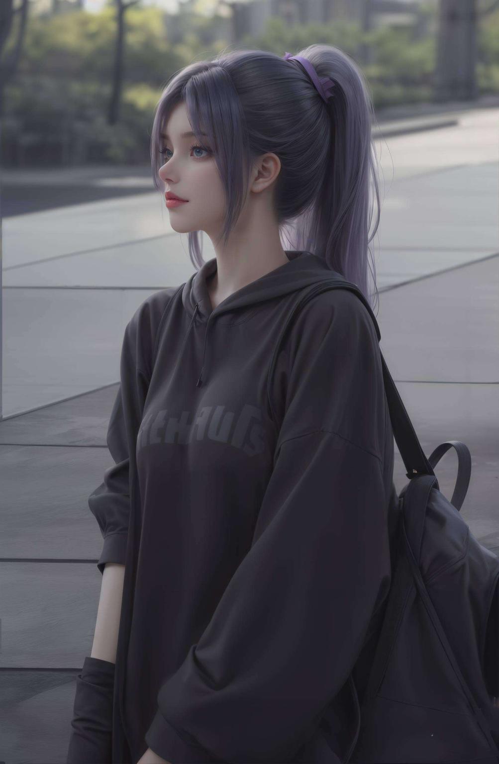 高清画质以国漫女神韩月为主题