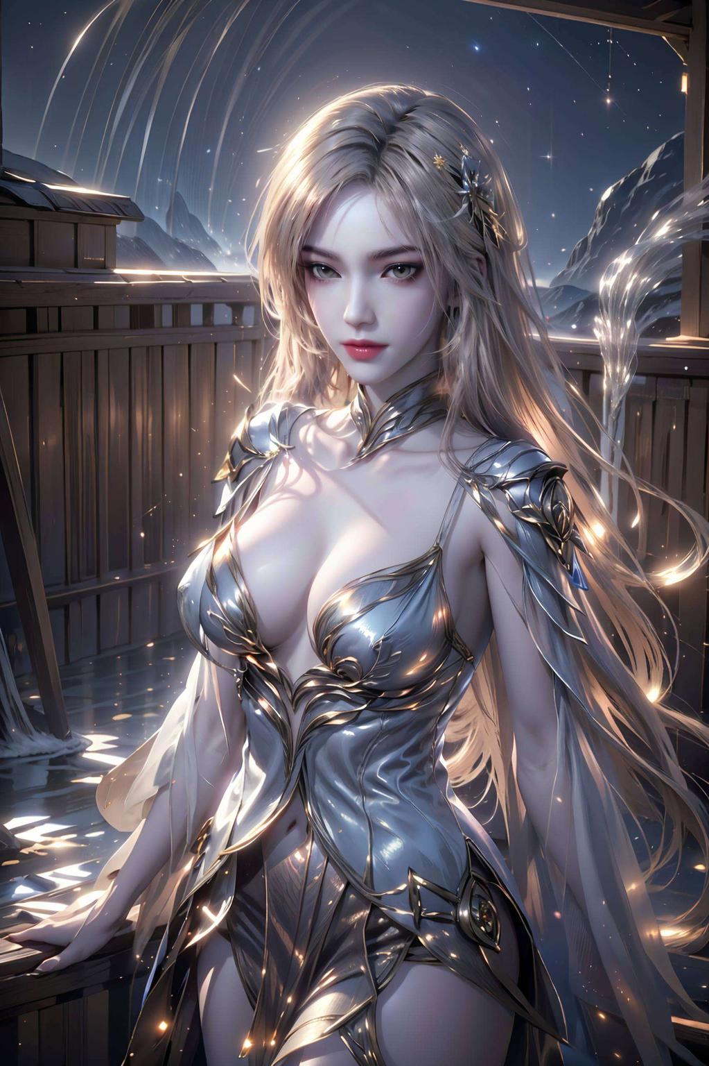 胡列娜的微笑以温馨的色调描绘