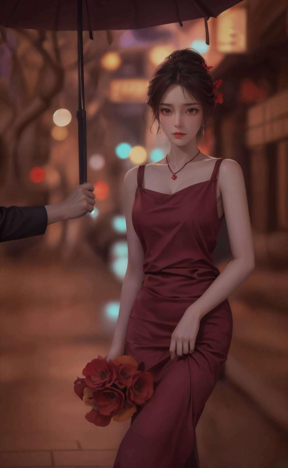 火灵儿灵动的大眼闪烁着光芒以波普艺术的鲜明色彩