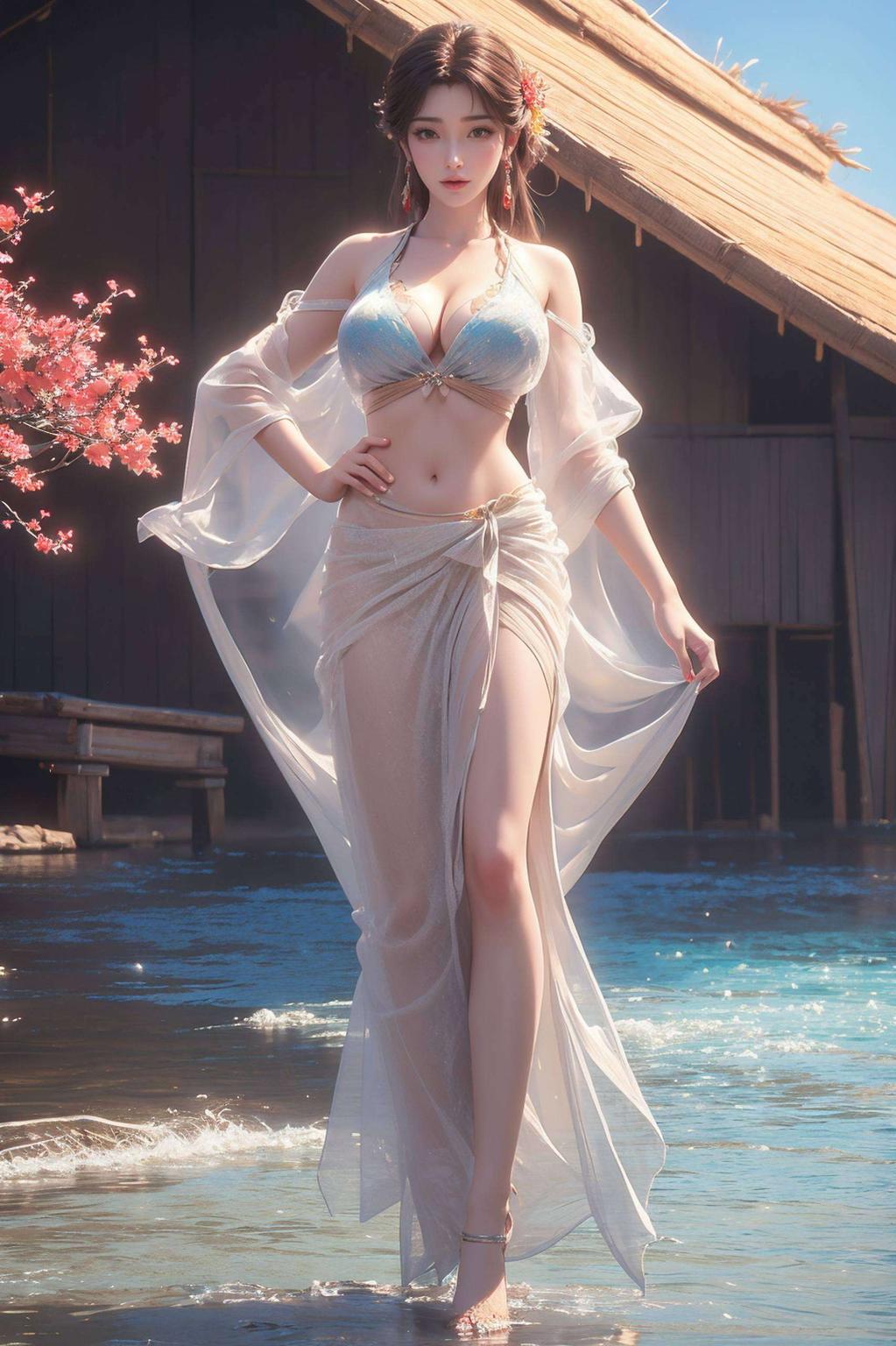 高清电脑桌面壁纸这位平板国漫中的粉色美女