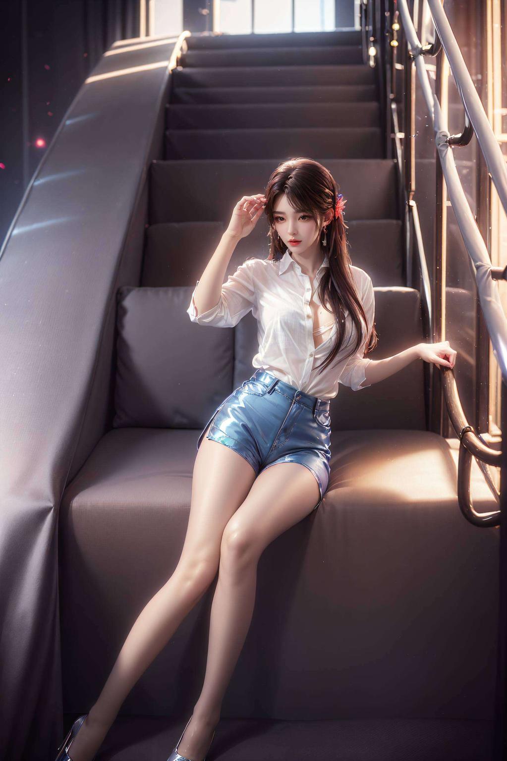 让这位绿色豪华的AI女神壁纸每一细节都经过AI精心渲染