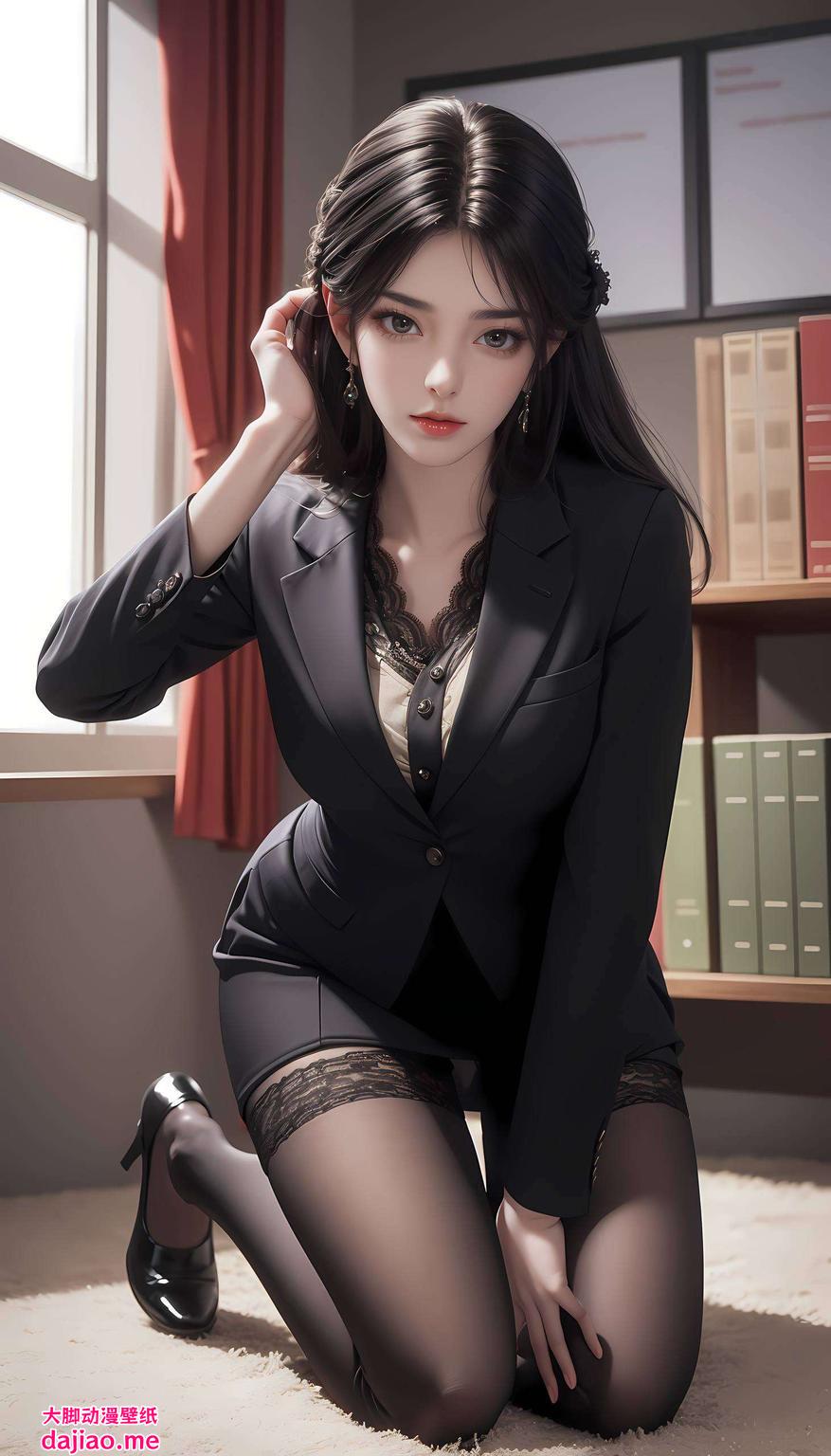 AI绘画全屏展示各种姿势素材绘制国漫女神火灵儿