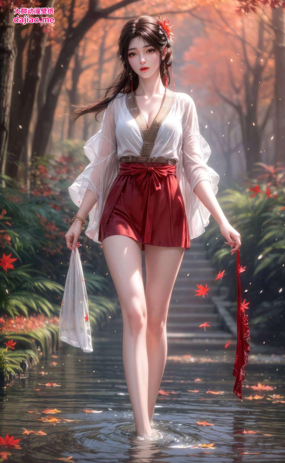 火灵儿壁纸静态呈现灵动眼神与细腻笔触交织