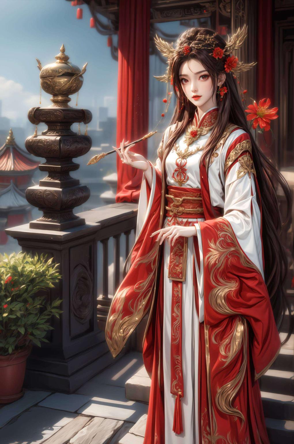 每一笔触都如诗如画仿佛灵动跳跃的火焰在她的眼中闪烁
