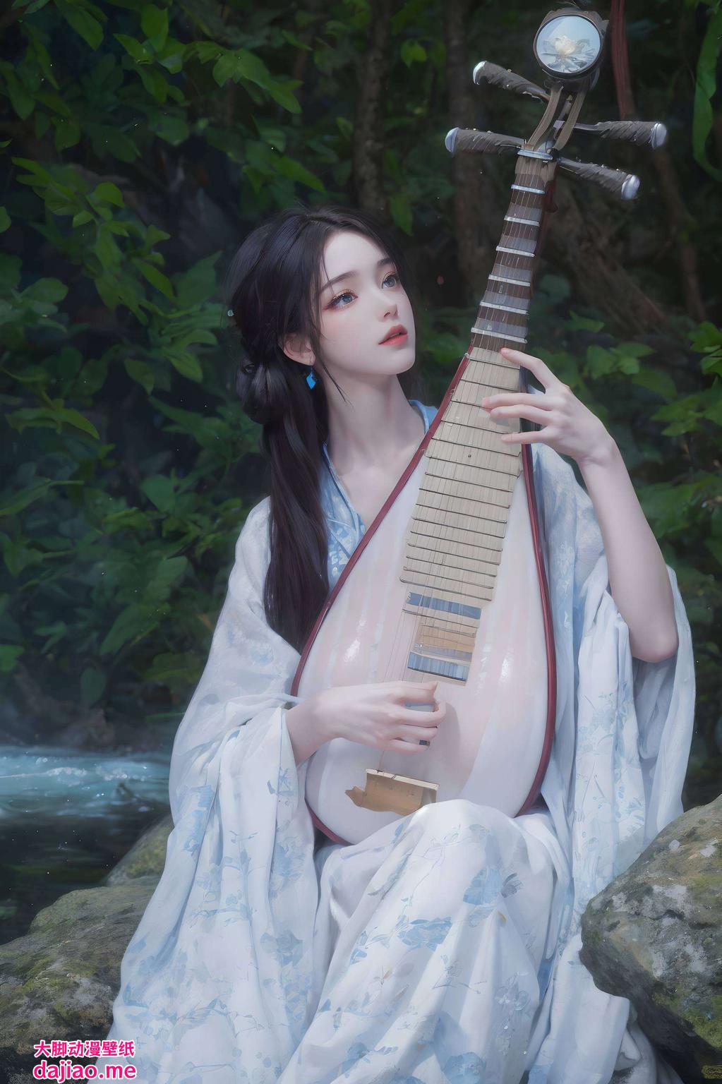 这款桌面背景火灵儿灵动飘逸