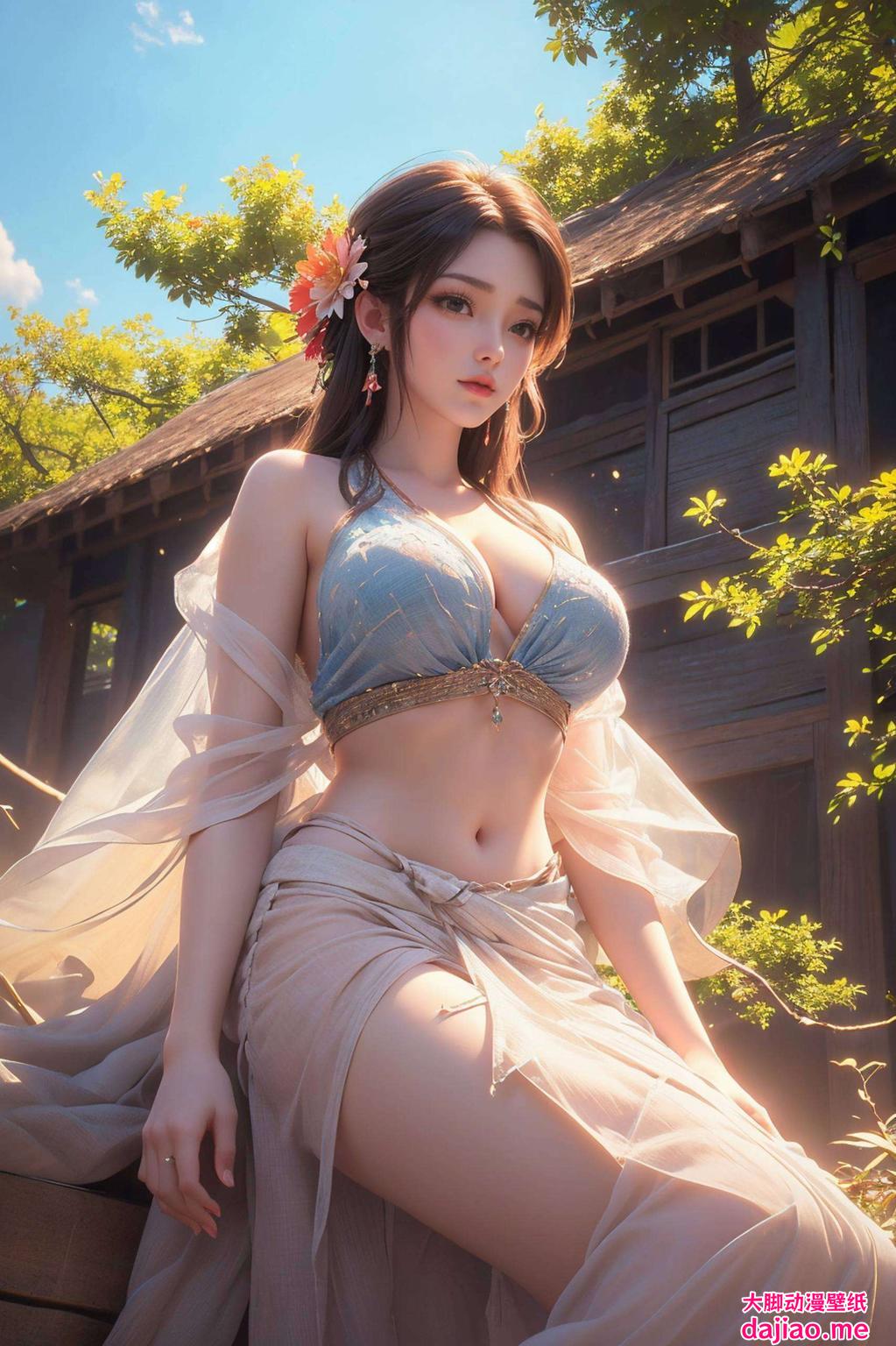 每一次屏幕的亮起都是她清新脱俗的舞动