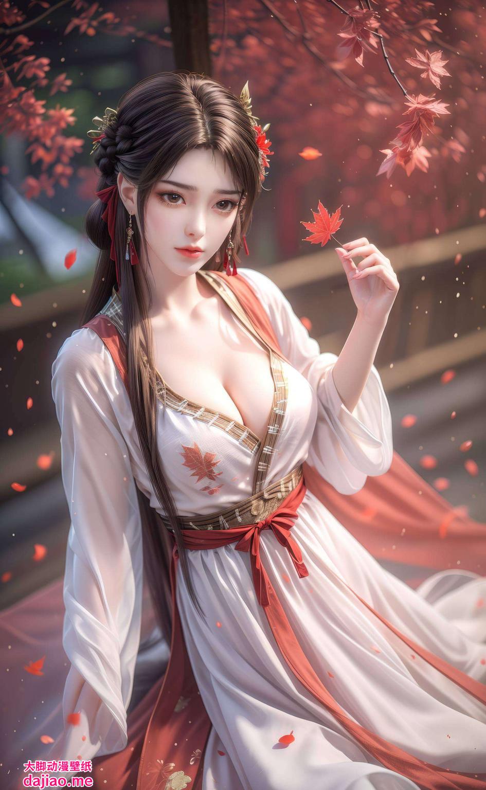 火灵儿壁纸半屏AI美女设计