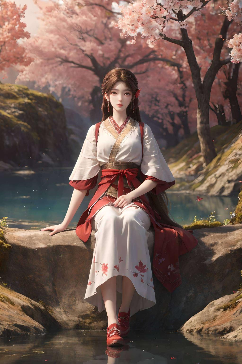 国漫女神的魅力穿梭于光影之间