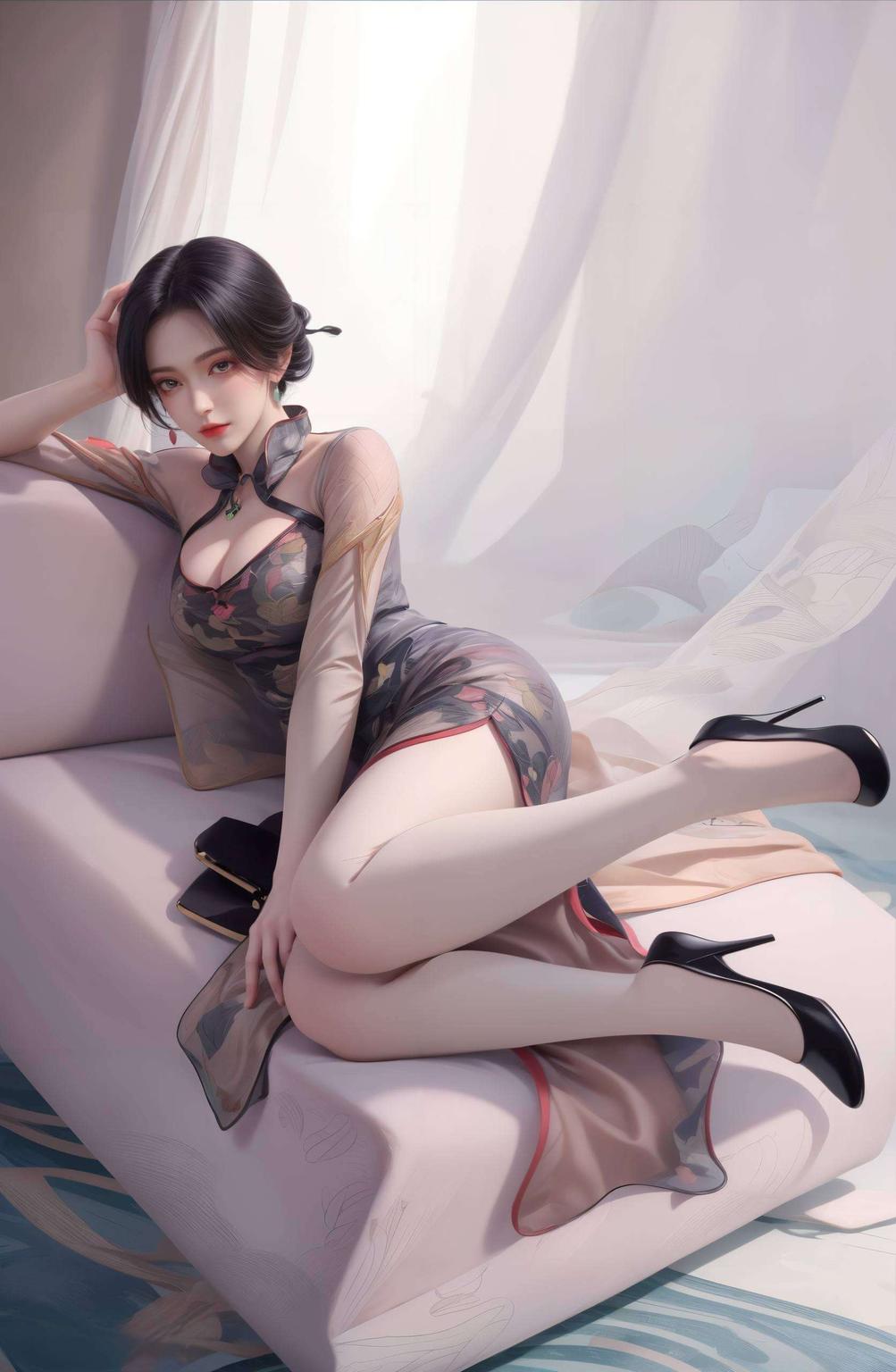 展现了她甜美的微笑是桌面上的甜美点缀