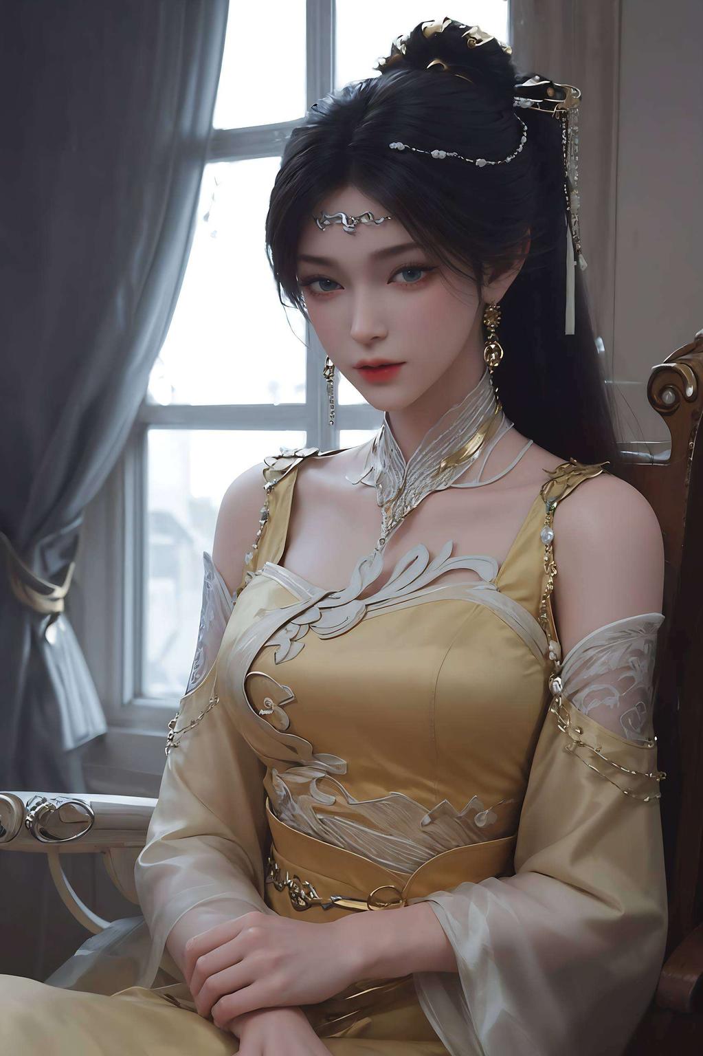眉眼如画她的每一次眨眼都仿佛能带动四季流转
