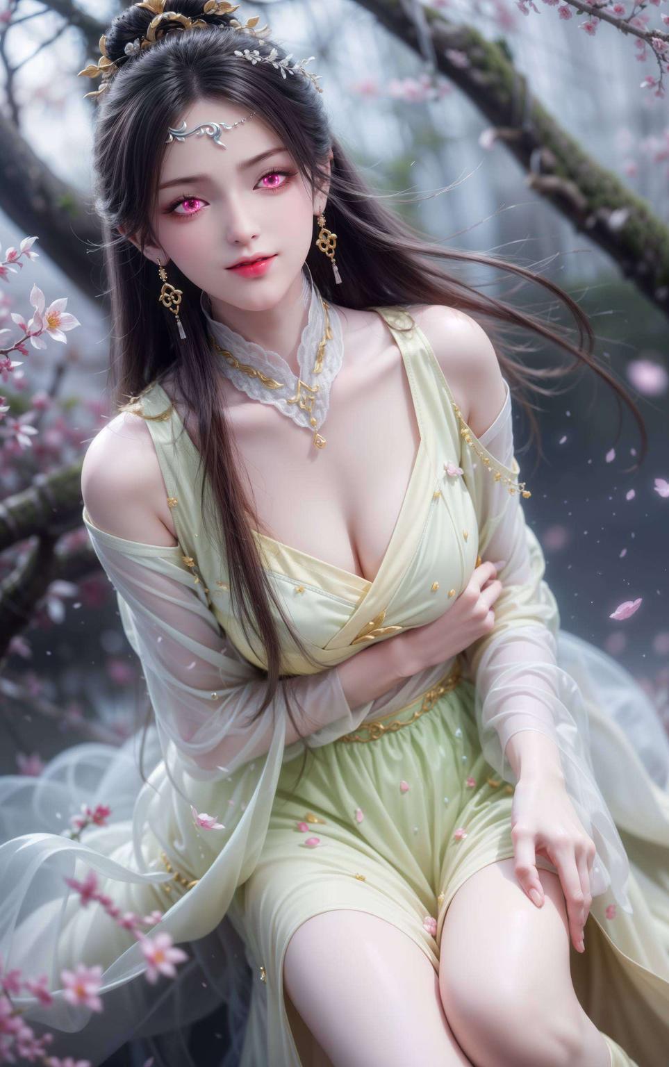 抽象的艺术处理国漫中的绝世美女