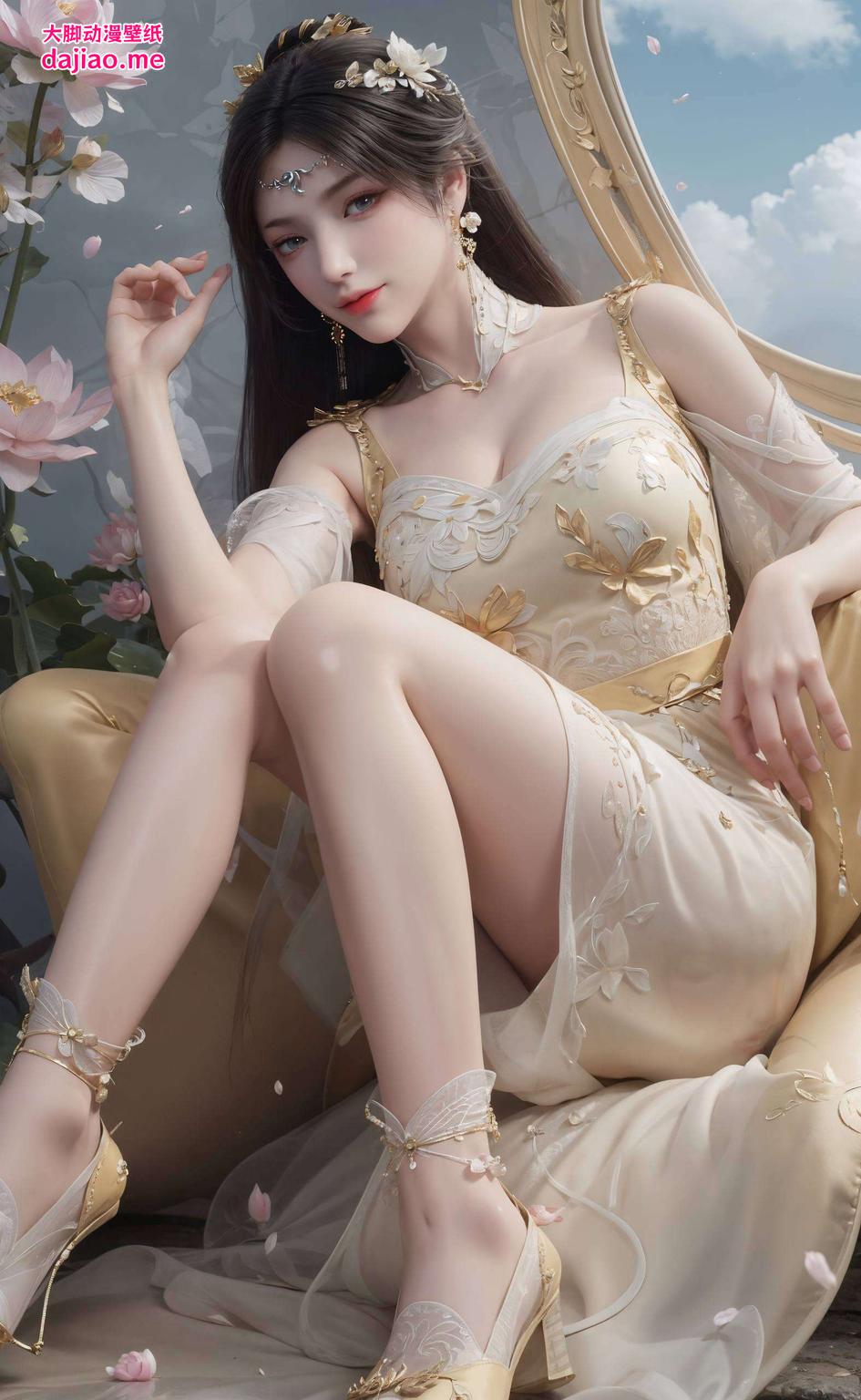 以微笑的国漫美女形象捕捉极简2k高清之美