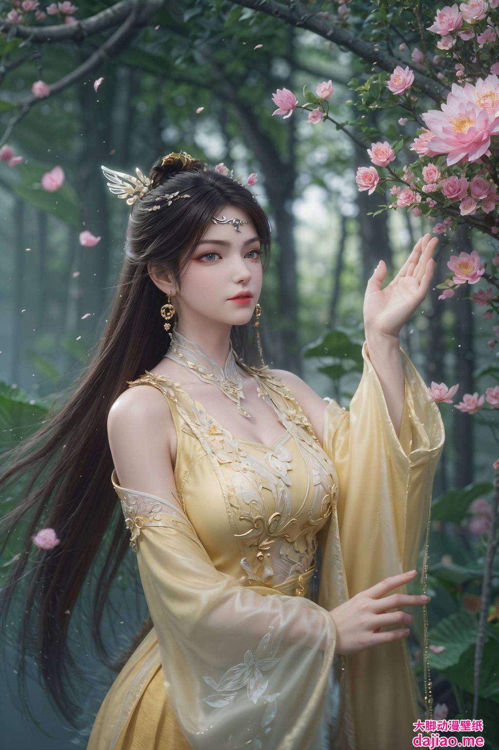 几何元素巧妙融入金瓶儿的美颜壁纸