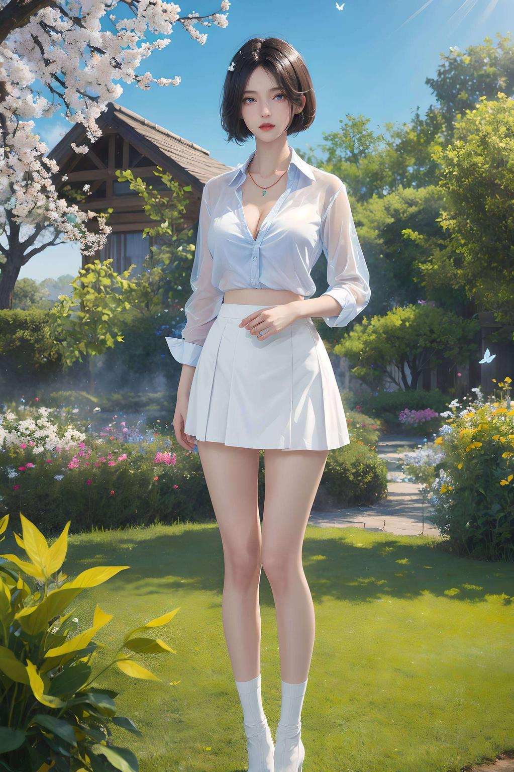全面屏展现的细腻画质在这幅超高清金属质感的2K古风漫画壁纸中