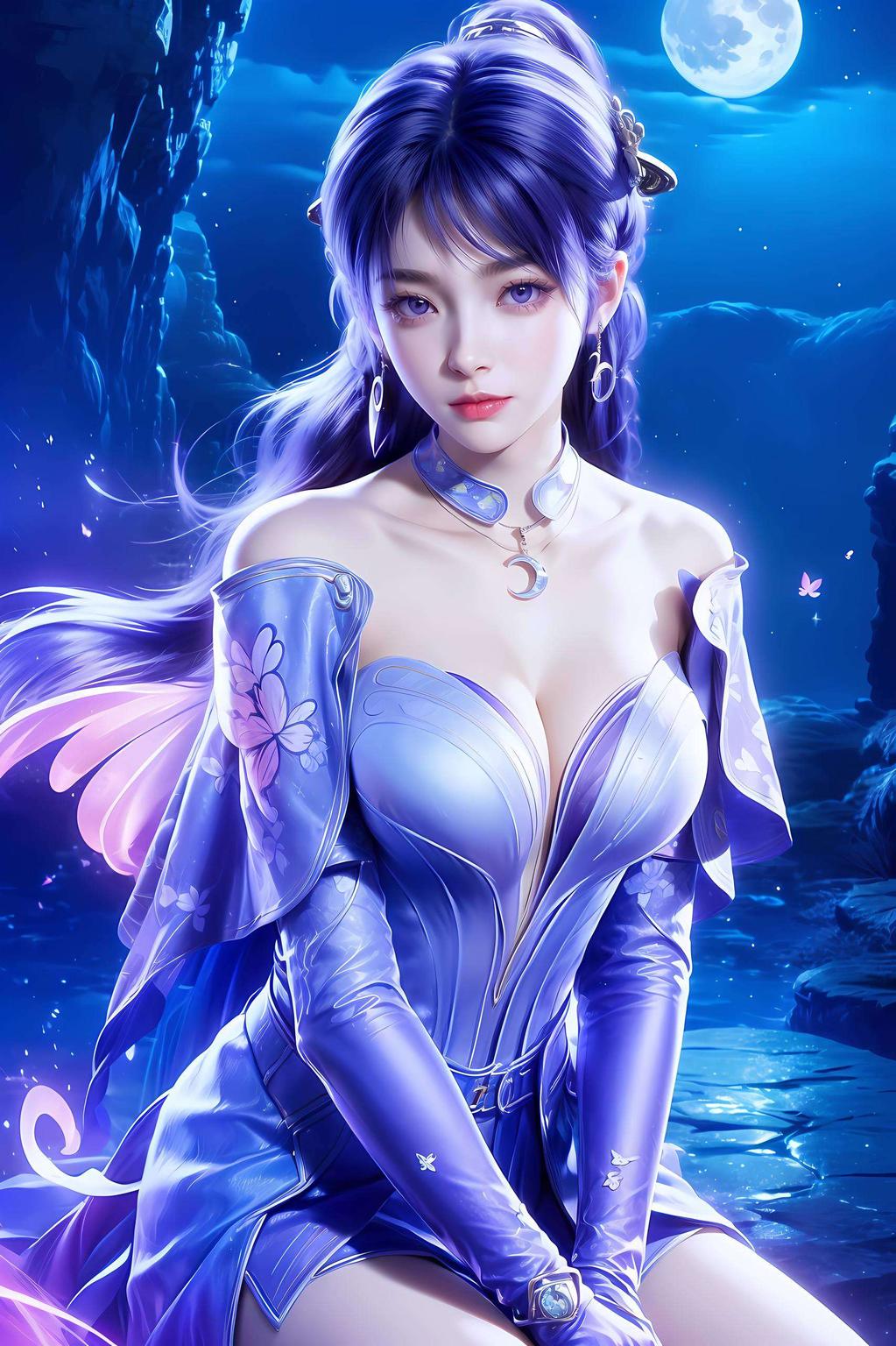 将她的灵动与甜美完美呈现这款安卓国漫女神姬紫月壁纸