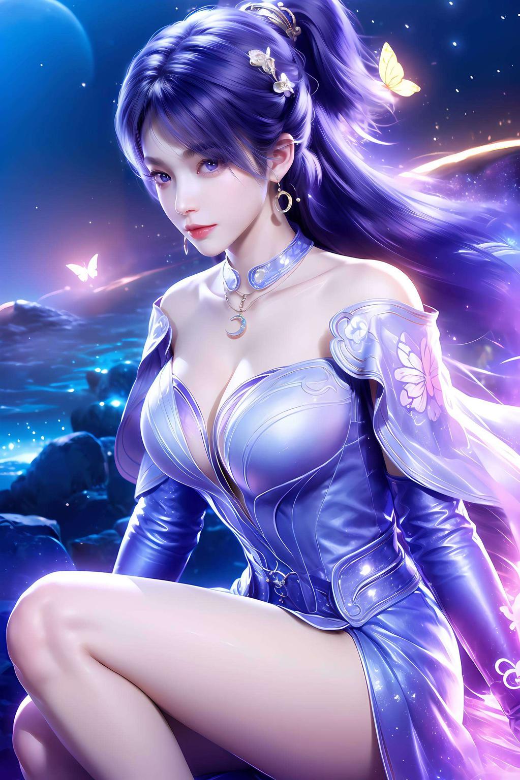 姬紫月让她的每一次眨眼、每一个微笑都生动如真