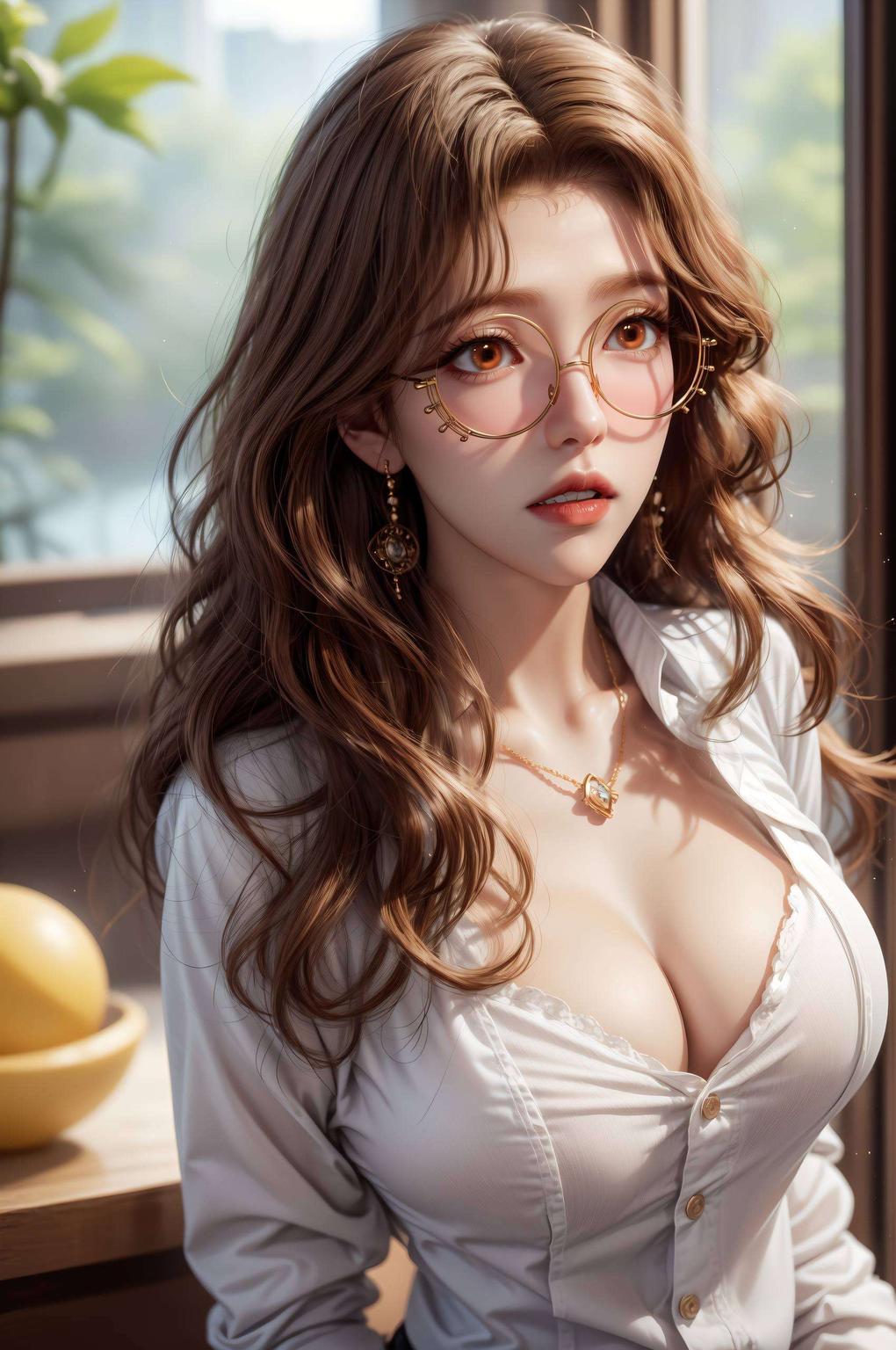 鲜艳的色彩如夏日阳光般明媚这款AI动漫女生鲜艳平板艺术壁纸
