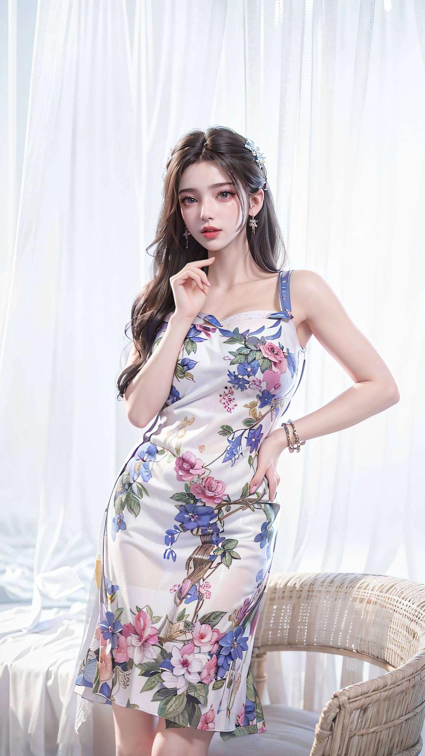 李慕婉的倩影跃然于每一寸桌面让每一次滑动都如穿越次元之门