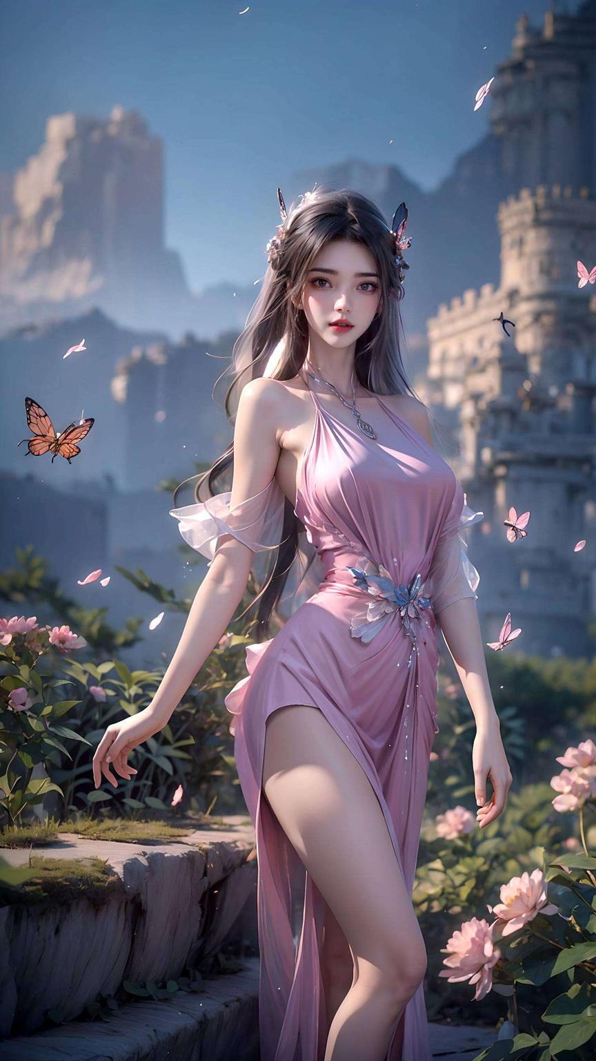 遇见李慕婉——这位紫色对称电脑壁纸中的国漫美女她的眼眸如星辰