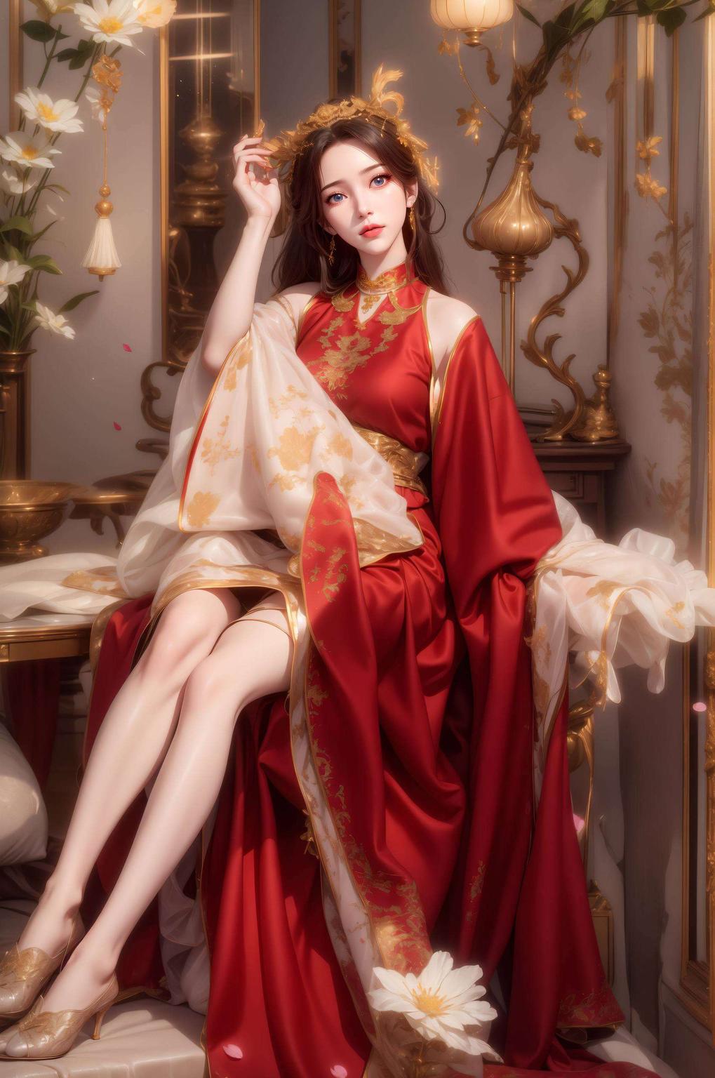巧妙融合了波普艺术的鲜明色彩与独特风格以国漫女神李慕婉原图为蓝本