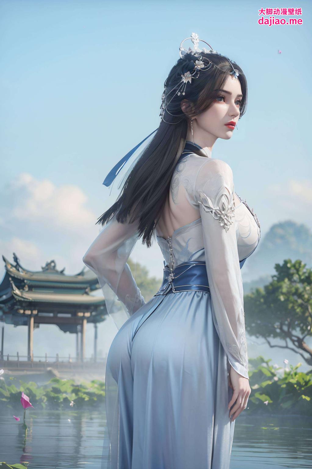 婉约清新高清动态壁纸电脑呈现