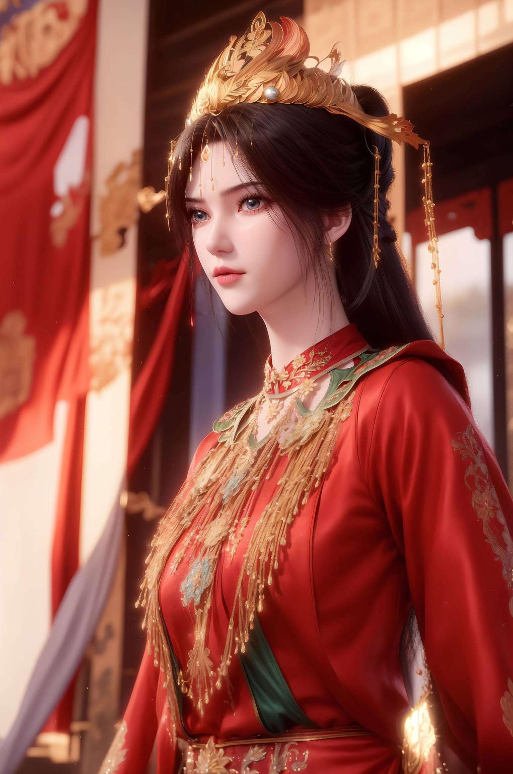 化作一幅幅古风漫画壁纸她的每一次眨眼