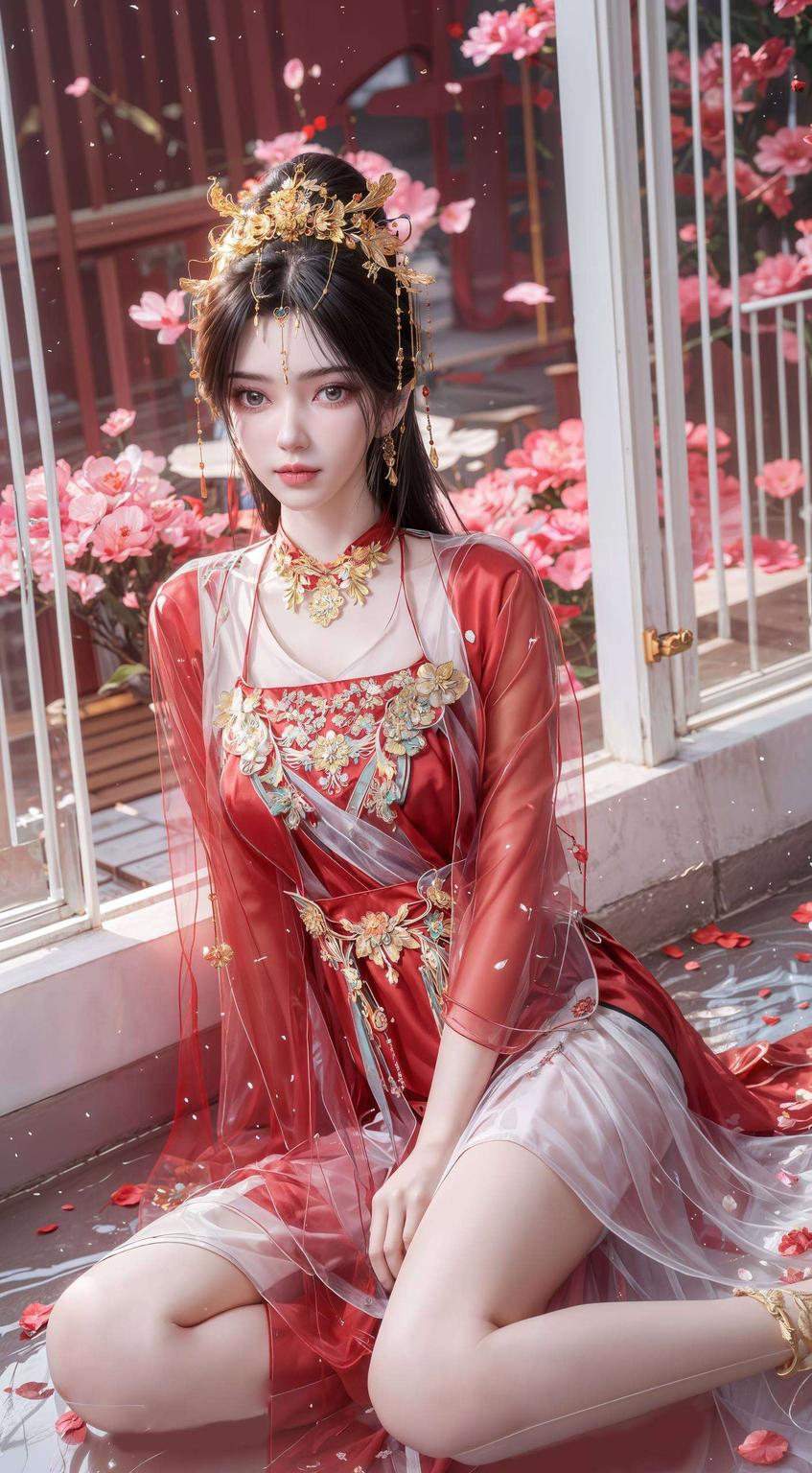 国漫女神AI波点平板仙逆手机壁纸上的李慕婉