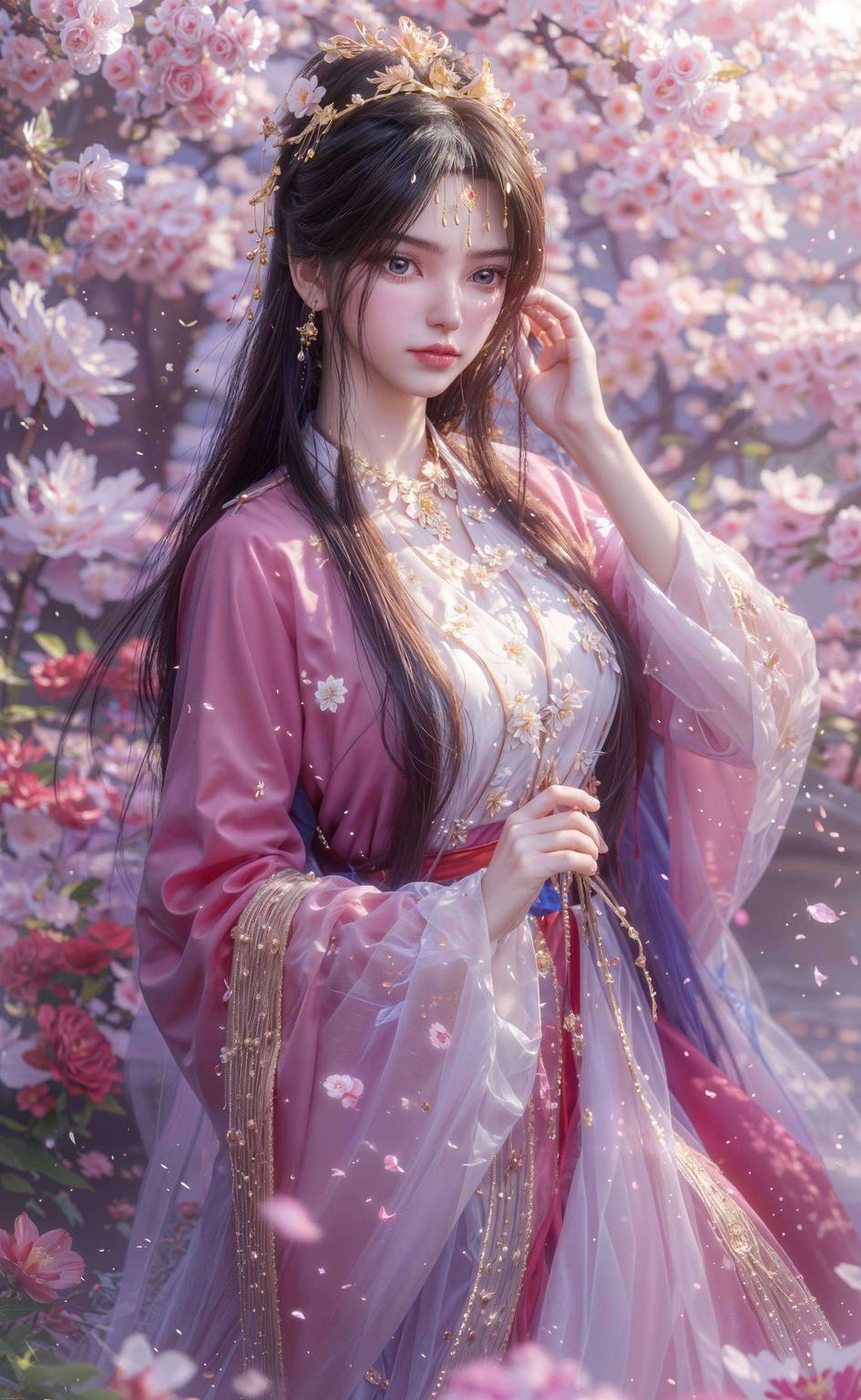 以李慕婉的蓝衣形象为主题美得令人心醉