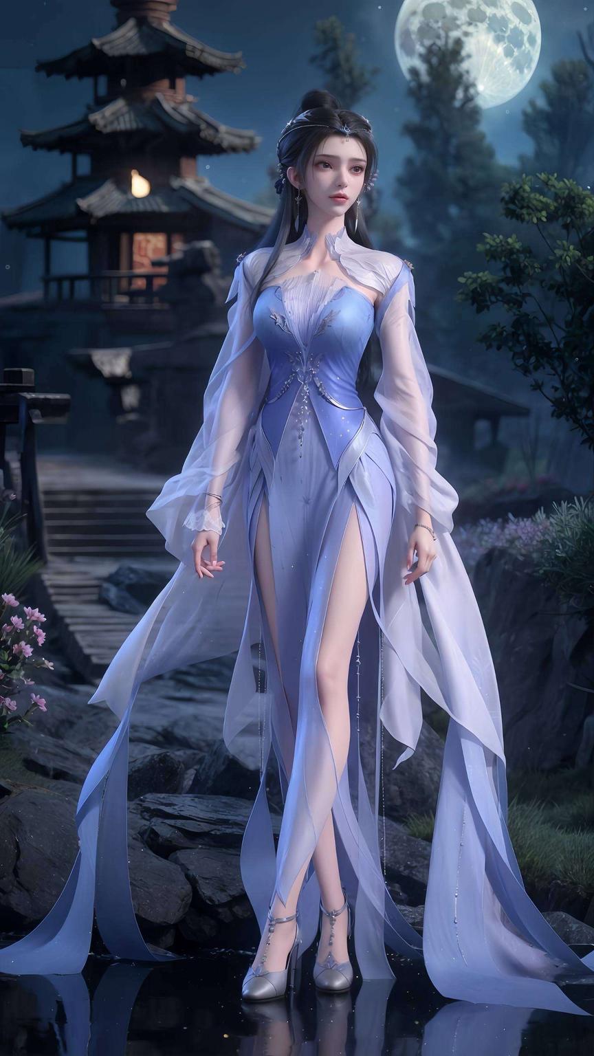 这款AI动漫女神李慕婉的油画壁纸让你的手机桌面瞬间焕发艺术光彩