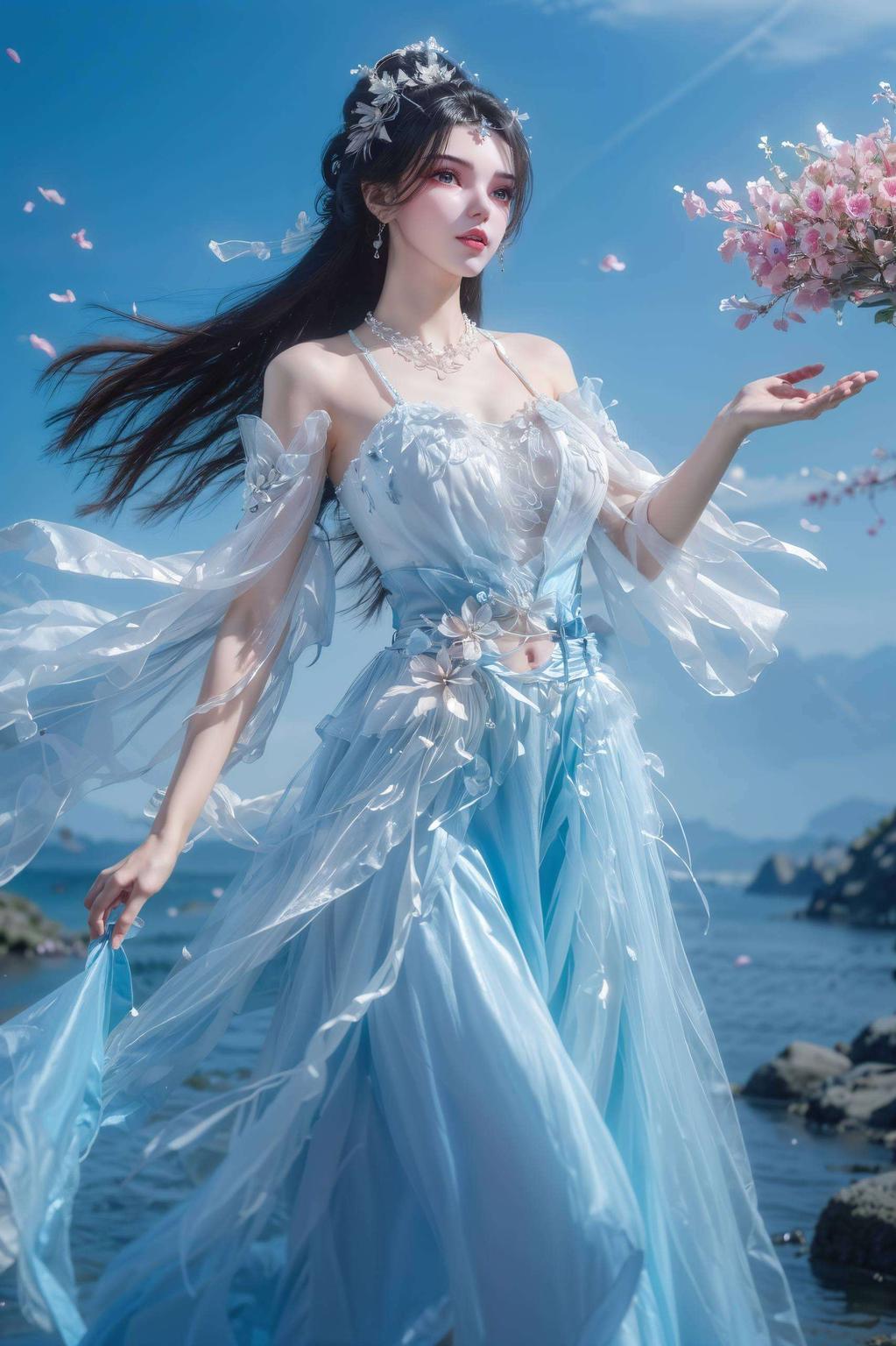 点亮你的每一次视觉盛宴AI动漫美女水彩iPad国漫美女古风系列