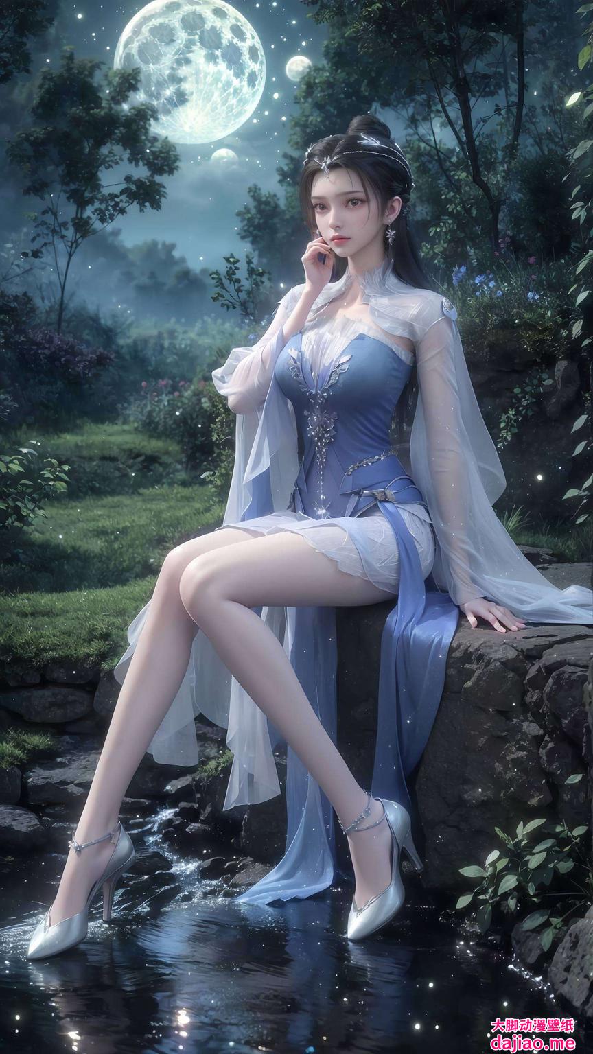 粉色调的国漫美女李慕婉4K超清壁纸