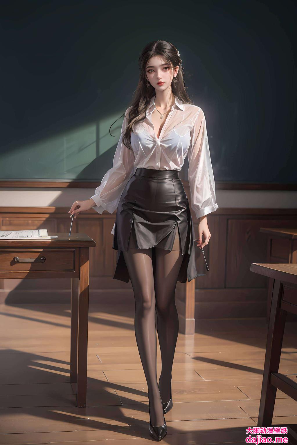 这幅2k高清水彩国漫美女背景图片高清画质让每一处细节都栩栩如生
