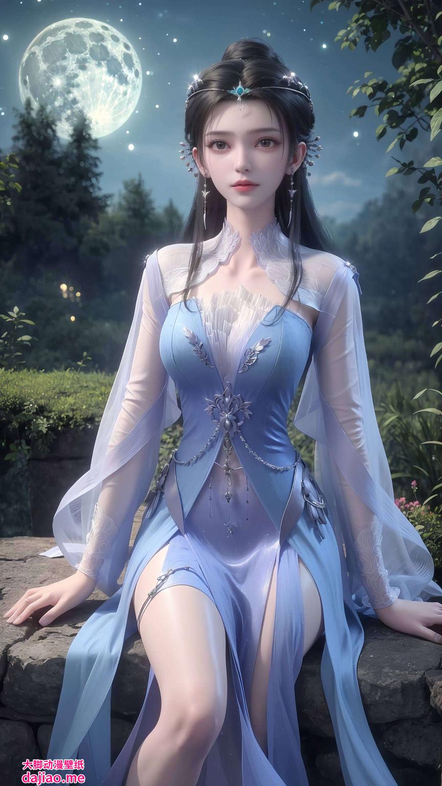 这款AI动漫女生立体超高清4K桌面背景让婉约动人的李慕婉成为你电脑桌面的亮丽风景