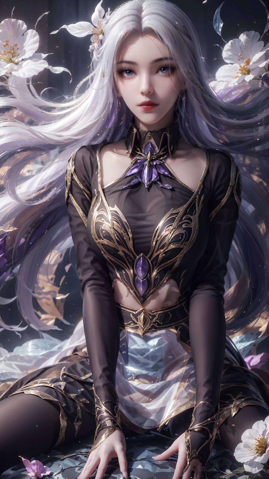 以4K超清壁纸的形式绽放光彩她的眼神深邃如夜空