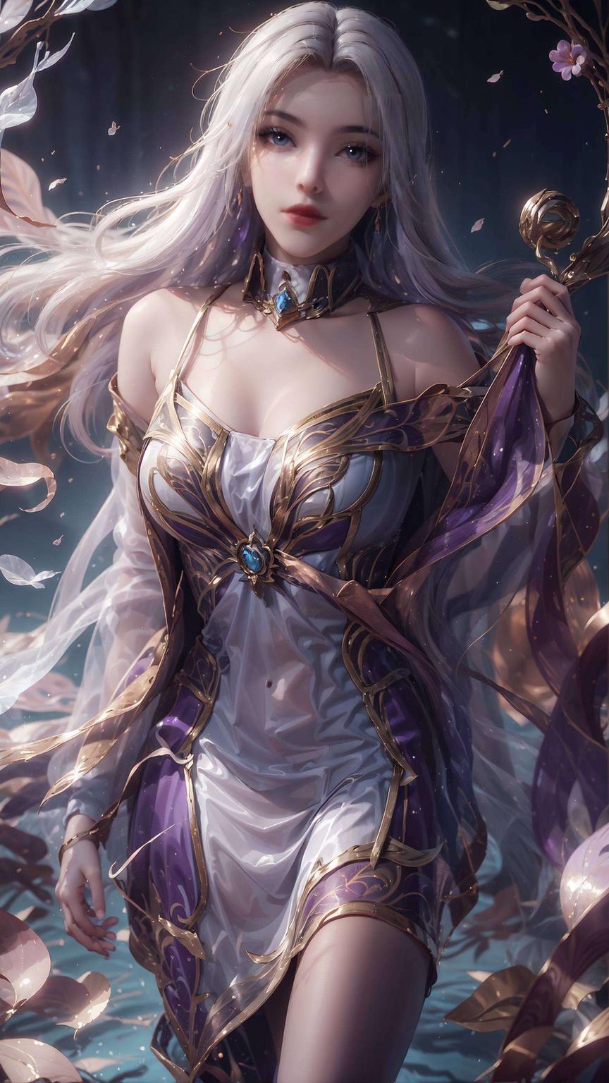 这款超清壁纸4K全屏呈现以国漫美女凌落宸为主题