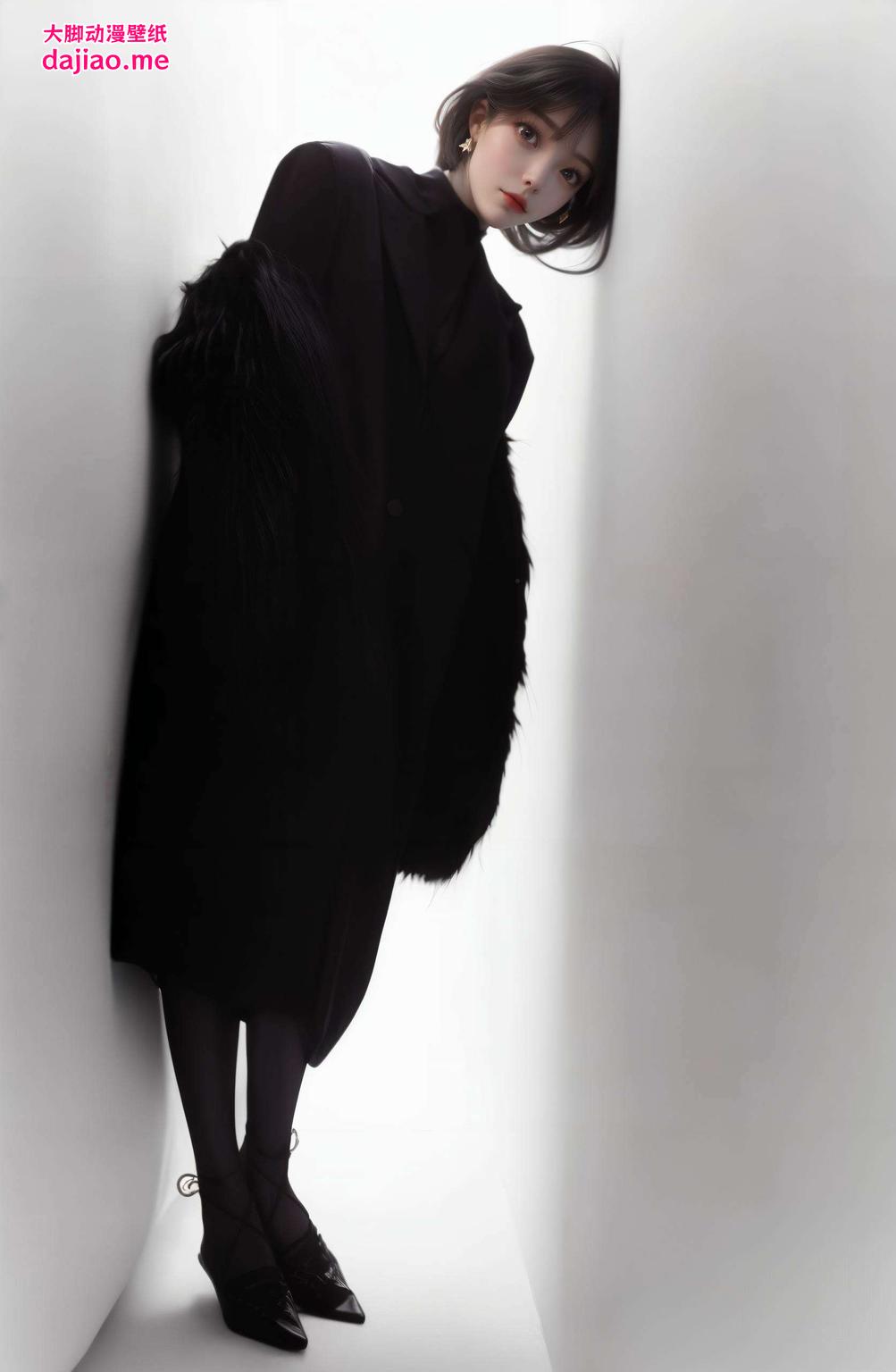 透明背景打造出一位国漫女神的可爱形象