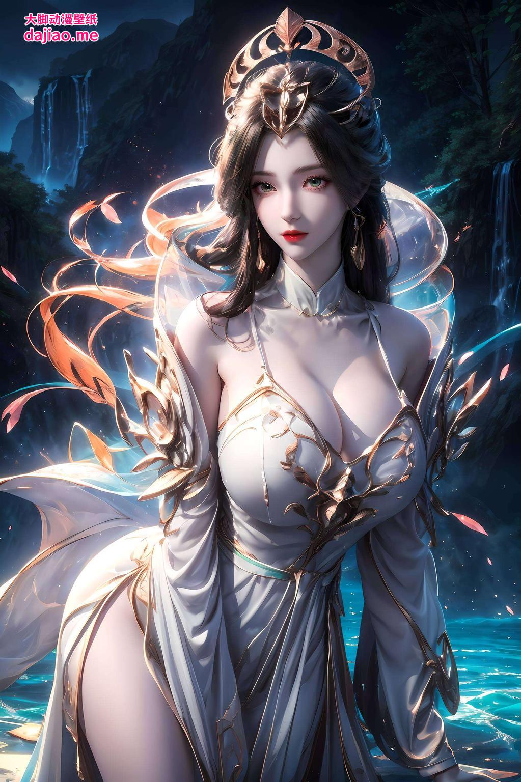 这款AI动漫女神精细角色壁纸仿佛能看透人心